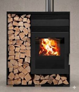 Tienda estufa a leña termovana monolit 16 hydro